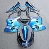 NT Europe ABS Plastics Blue Grey Fairing Fit for Kawasaki ZZR1100 D ZX11 1993-2001 u004