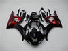 NT Europe Aftermarket Injection ABS Plastic Fairing Fit for Yamaha YZF R6 2003-2005 Black Red N002