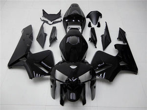 NT Europe Aftermarket Injection ABS Plastic Fairing Kit Fit for Honda 2005 2006 CBR600RR CBR 600 RR Glossy Black N027