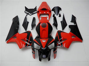 NT Europe Aftermarket Injection ABS Plastic Fairing Kit Fit for Honda 2005 2006 CBR600RR CBR 600 RR Red Black N096