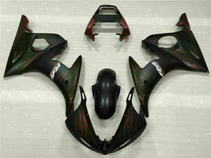 NT Europe Injection Red Flame Black Fairing Fit for Yamaha YZF 2003-2005 R6&06-09 R6S g016