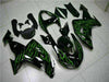 NT Europe Fit for Kawasaki Ninja 2006-2007 ZX10R Green Flame Injection Fairing t009