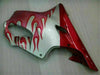 NT Europe Red Flame Silver Injection Fairing Fit for Honda 2001-2003 CBR600 F4I u013