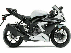 NT Europe Fit for Kawasaki 13-2018 ZX6R 636 ZX-6R Plastic White Injection Fairing t002