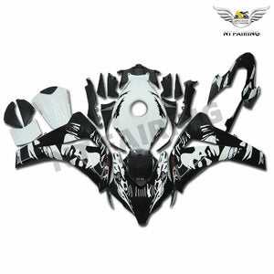 NT Europe Injection Black White Fairing Plastic Fit for Honda Fireblade 2008 2009 2010 2011 CBR1000RR CBR 1000 RR v084