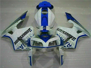 NT Europe Bridgestone Injection Mold Fairing Fit for Honda 2005 2006 CBR600RR CBR 600 RR White Blue u097