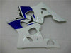 NT Europe Injection Kit Blue White Fairing Fit for Suzuki 2004 2005 GSXR 600 750