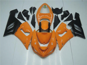 NT Europe Injection Orange Black Injection Mold Fairing Fit for Kawasaki 2005 2006 ZX6R 636 e04A