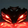 Front Motorcycle Headlight Red Angel Eye Fit Honda 2004-2007 CBR1000RR