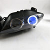 Front Motorcycle Headlight Blue Angel Eye Fit Yamaha 2004-2006 YZF R1