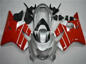 NT Europe Aftermarket Injection ABS Plastic Fairing Fit for Honda CBR600 F4 1999-2000 Silver Red N035