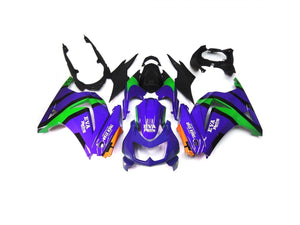 NT Europe Injection Aftermarket ABS Plastic Fairing Fit for Kawasaki 650R 2012-2016 Black Purple Green N0001