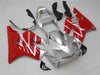 NT Europe Aftermarket Injection ABS Plastic Fairing Fit for Honda CBR600 F4i 2001-2003 Silver Red N059