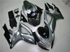 NT Europe Aftermarket Injection ABS Plastic Fairing Fit for Suzuki GSXR 600/750 2006-2007 Silver Gray