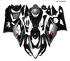 NT Europe Aftermarket Injection ABS Plastic Fairing Fit for Suzuki GSXR 1000 2005-2006 Black Gray N004