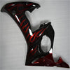 NT Europe Aftermarket Injection ABS Plastic Fairing Fit for Yamaha YZF R6 2003-2005 Black Red Flame N014