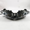 Front Motorcycle Headlight Blue Angel Eye Fit Yamaha 2004-2006 YZF R1